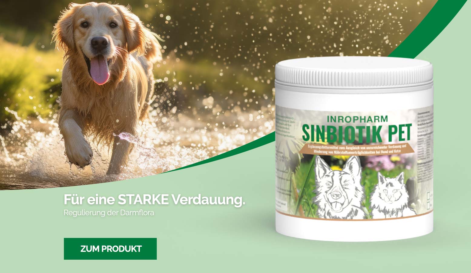 SINBIOTIK PET – Für eine STARKE Verdauung. Regulierung der Darmflora.